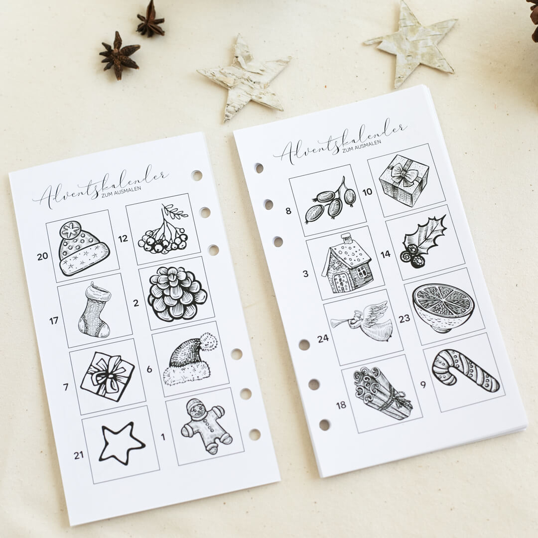 Limited Edition: Kalendereinlagen Weihnachtsplaner