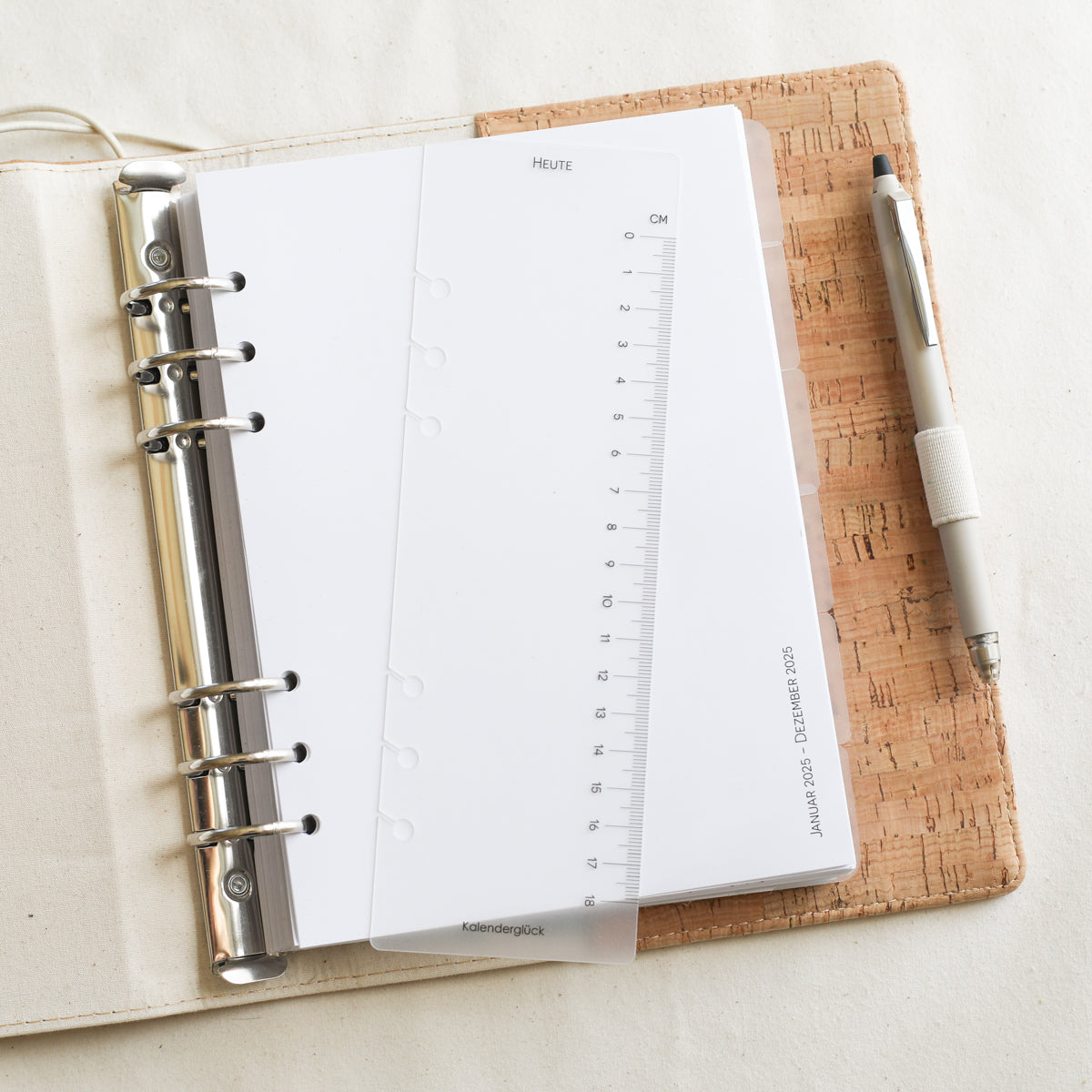 Lesezeichen Today Marker transparent frosted für Ringbuch