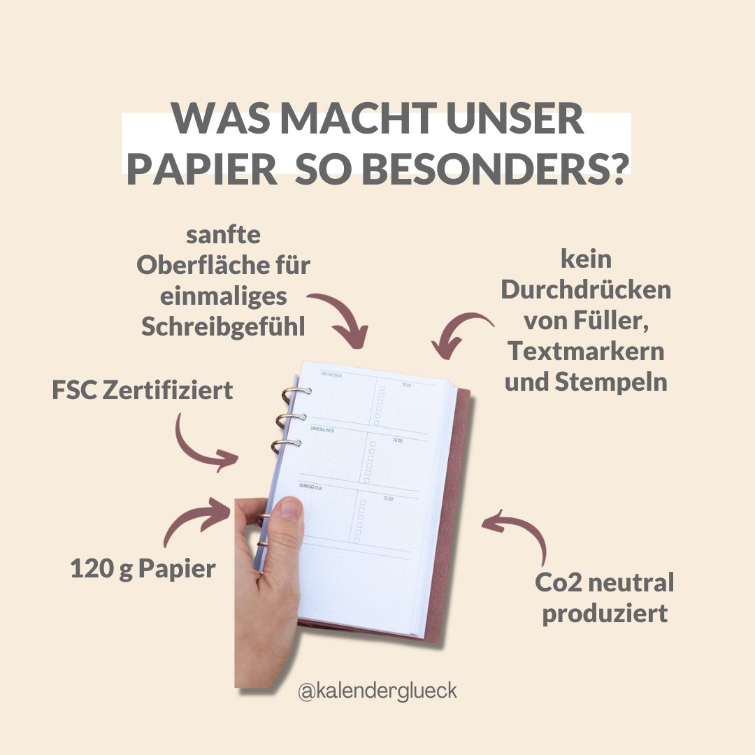 ✨ Starter Set ✨- Ringbuch A5 inkl. 2026 Kalender und Gratis Stiftschlaufe