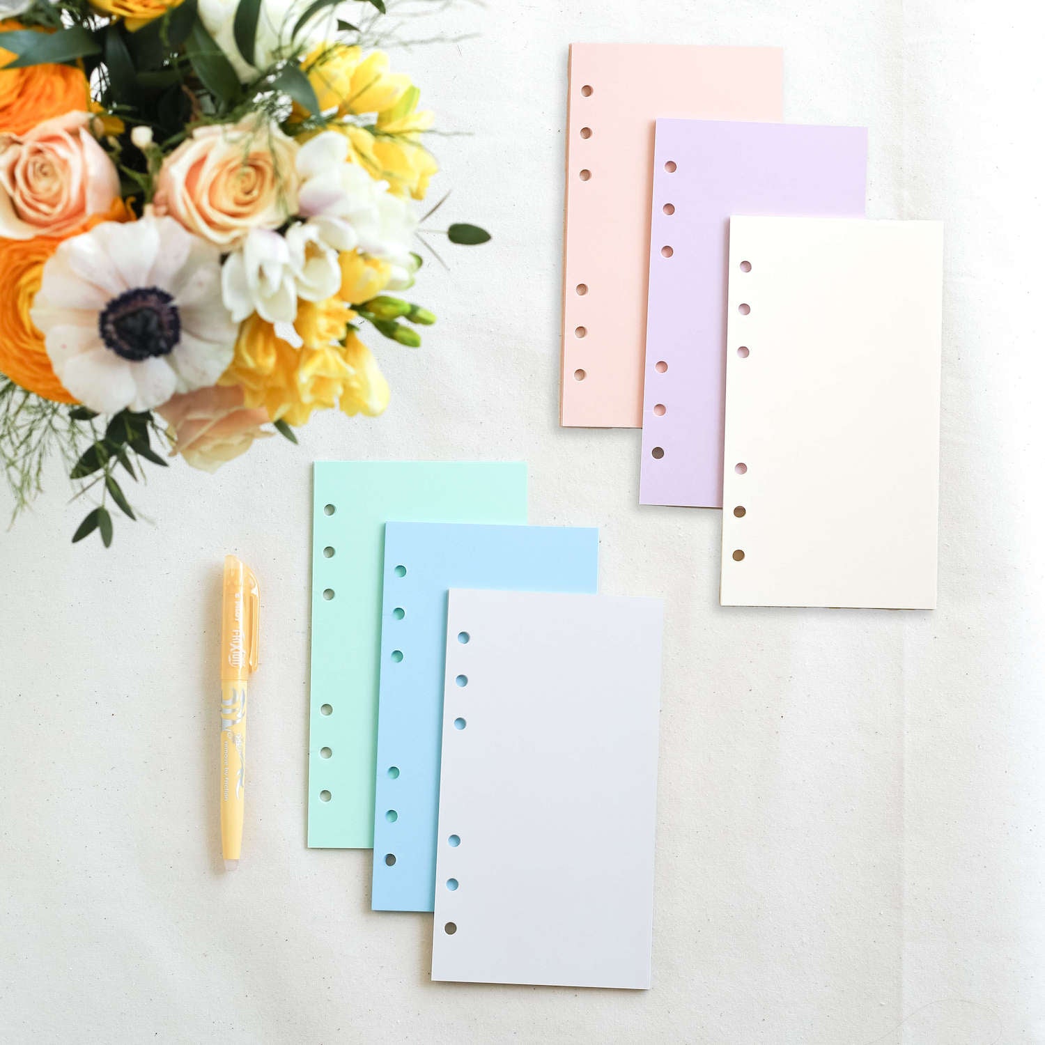 Kalendereinlagen Blanko Notizpapier – Color