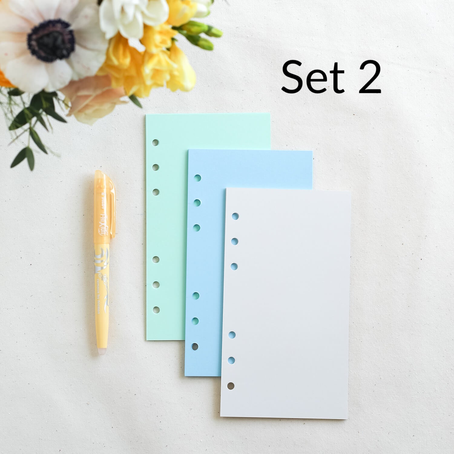 Kalendereinlagen Blanko Notizpapier – Color
