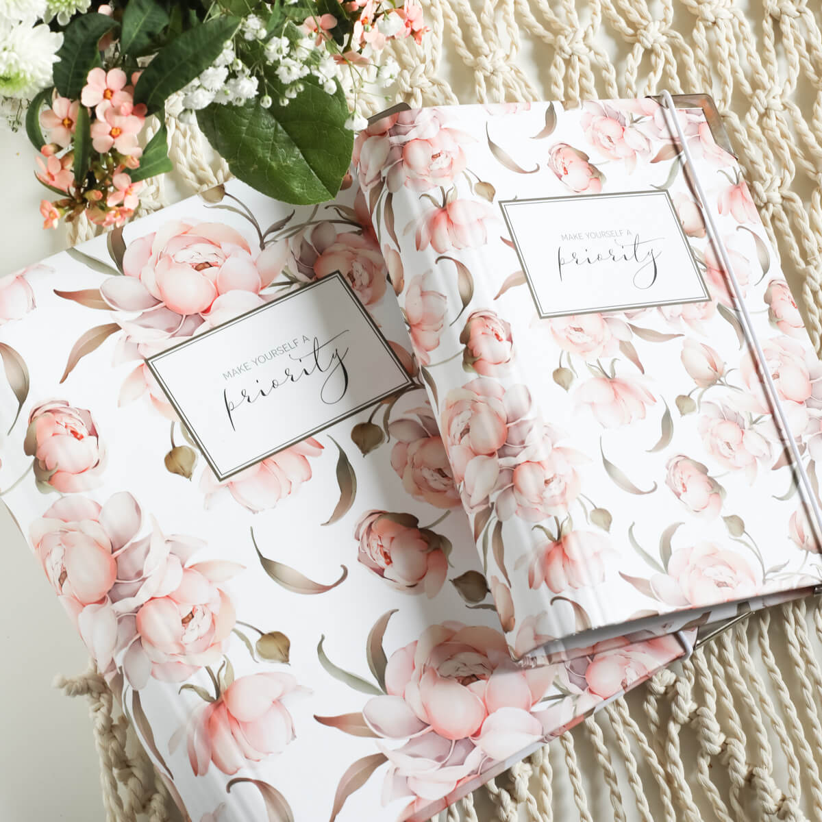 Ringbuch Binder Pfingstrosen