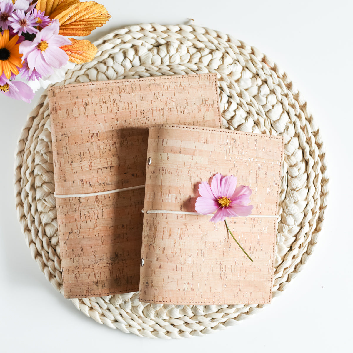 Ringbuch Planer Hülle Kork natur beige