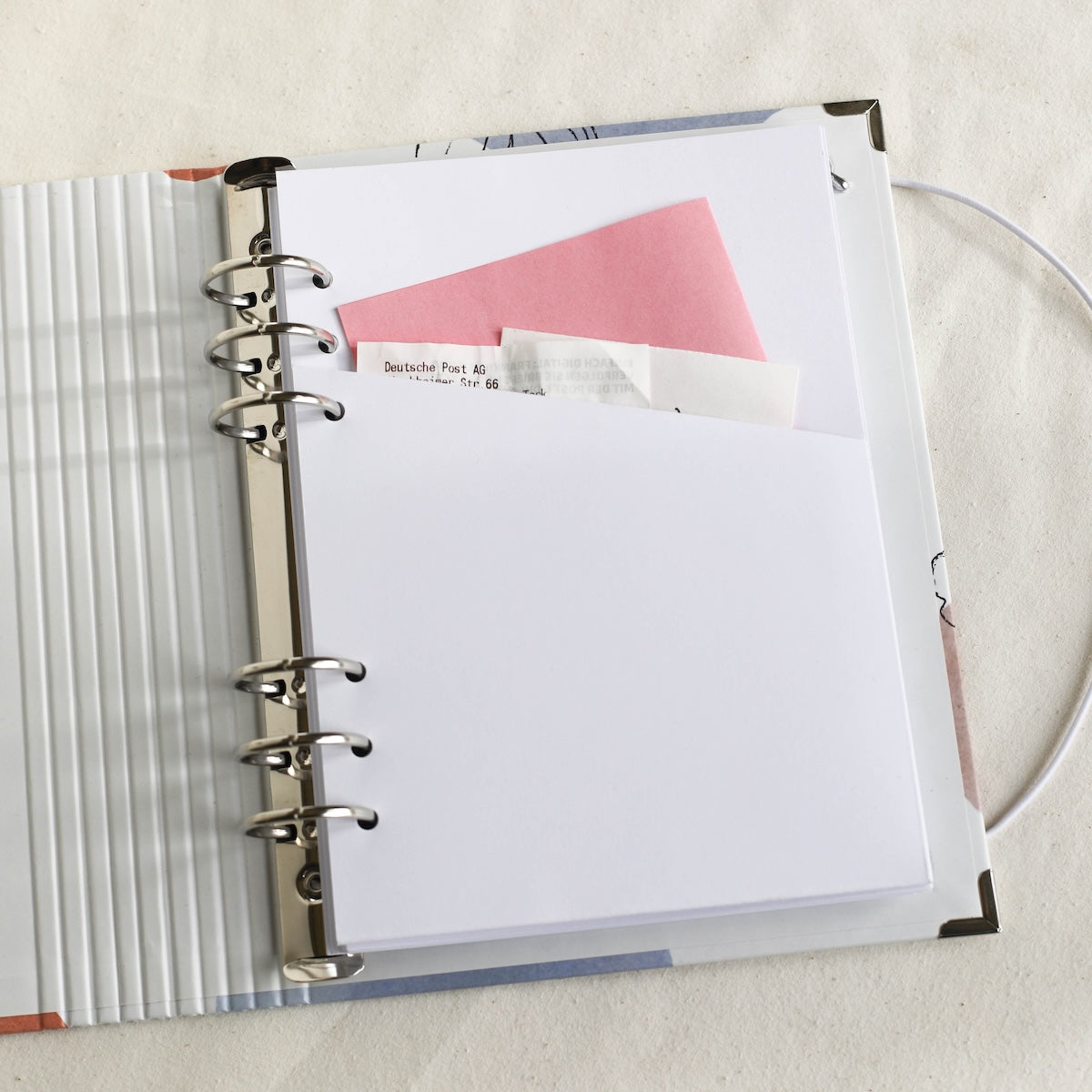 Abhefttasche für lose Zettel