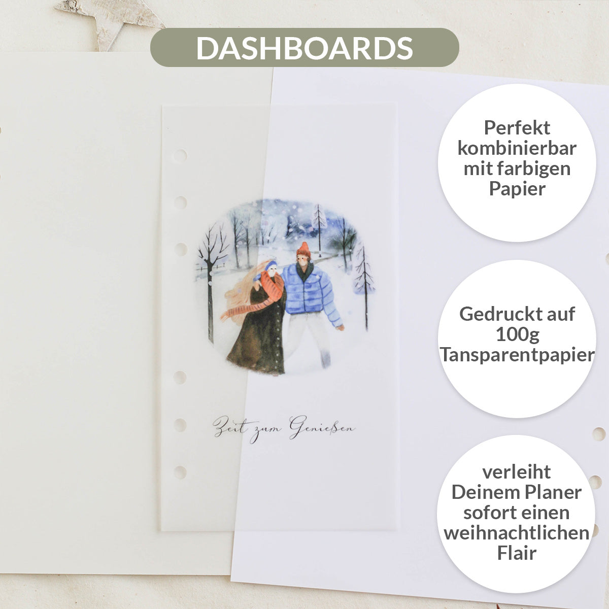 Limited Edition: Kalendereinlagen Weihnachtsplaner