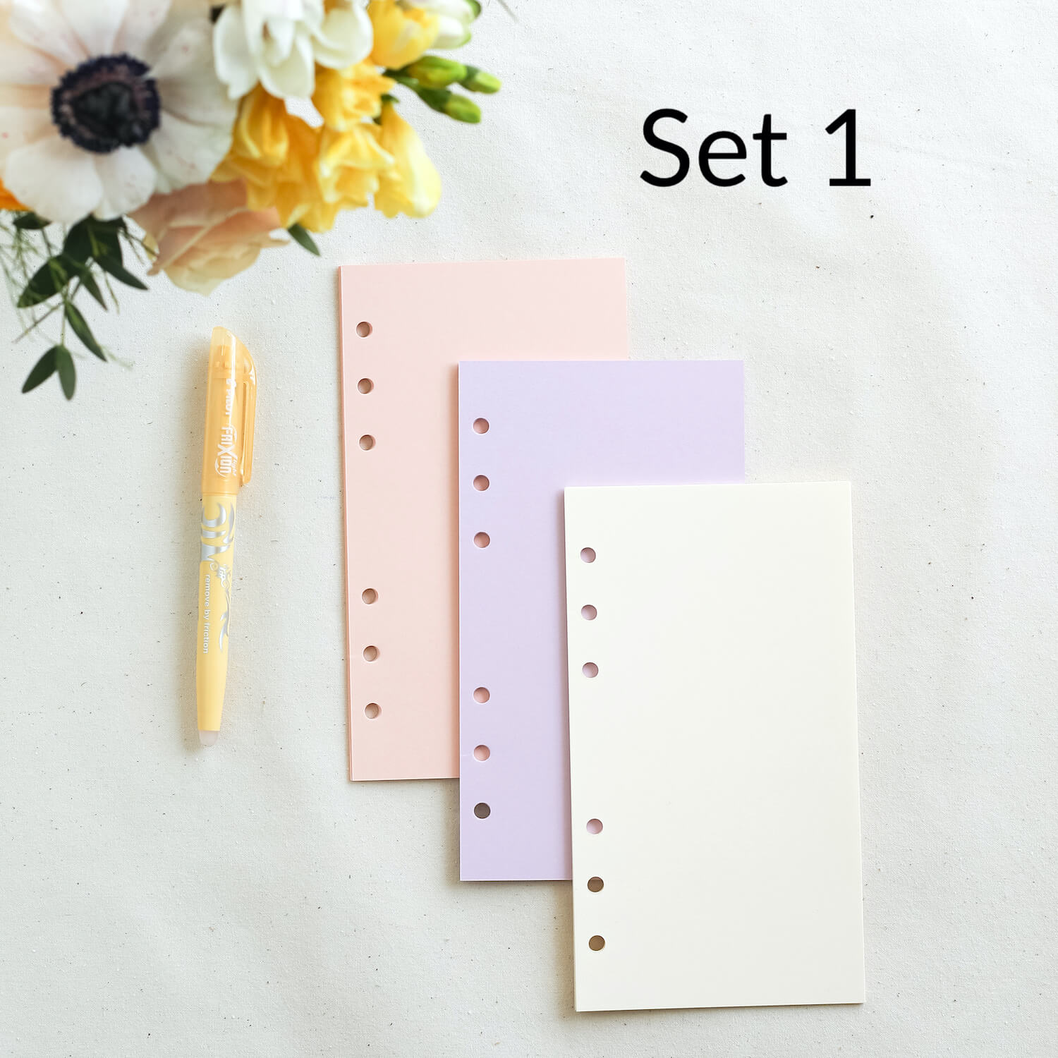 Kalendereinlagen Blanko Notizpapier – Color